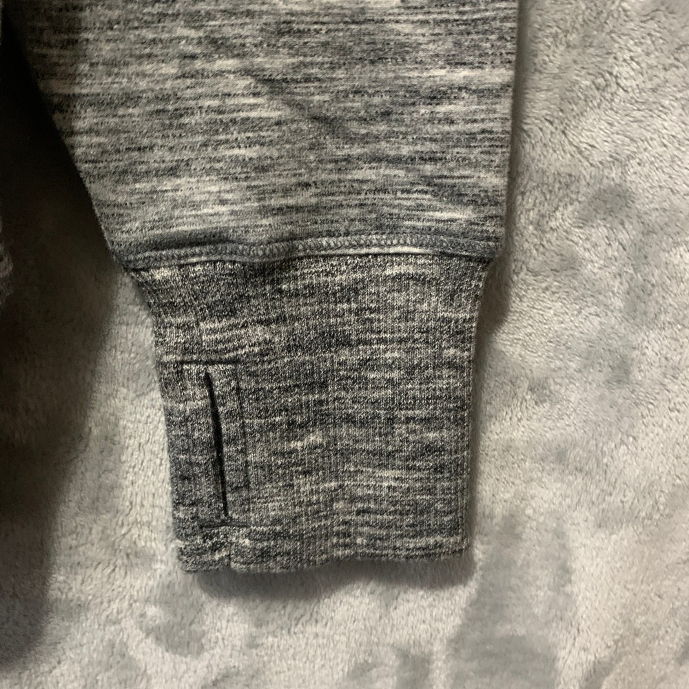 LL Bean Beans Cozy Pullover Marled Gray Cowl Neck Hoodie Sweatshirt L 506908 - Picture 6 of 15